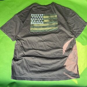 5.11 Tactical T Shirt Mens XL Olive Green USA‎ Flag Logo Graphic Tee